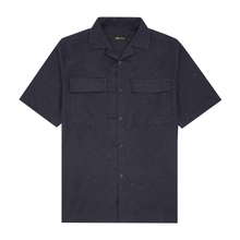 CUBAN SHIRT IN NAVY SPECKLE