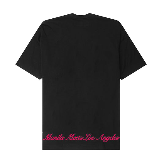 "LEAVE ME ALONE" TEE IN ANTHRACITE/CASTLETON