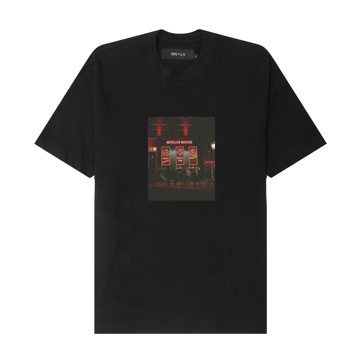 "MOULIN ROUGE" TEE IN ANTHRACITE