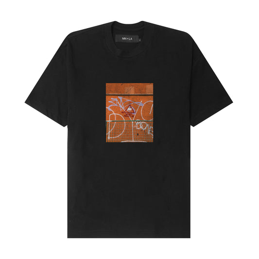 "DO NOT FORGET ME" TEE IN ANTHRACITE