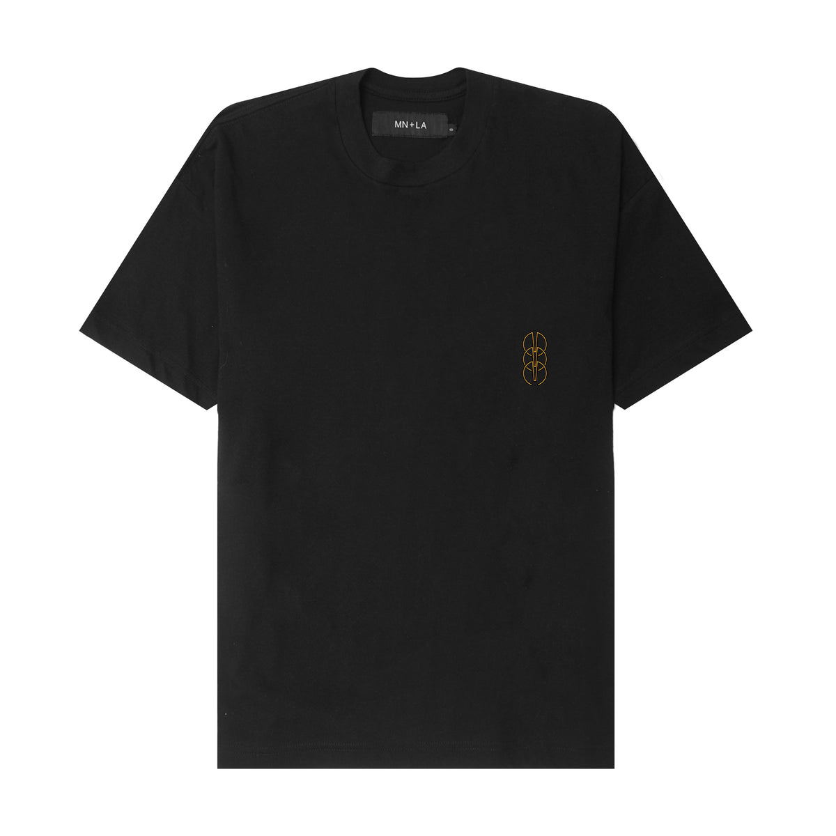 "TRIUNE M'$" BOX TEE IN ANTHRACITE