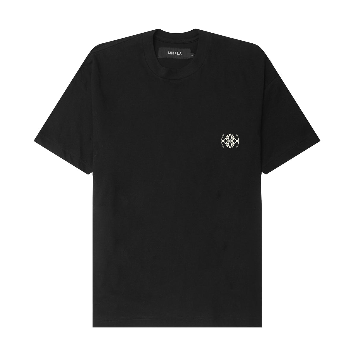 "COLLIDE" BOX TEE IN ANTHRACITE