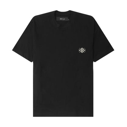 "COLLIDE" BOX TEE IN ANTHRACITE