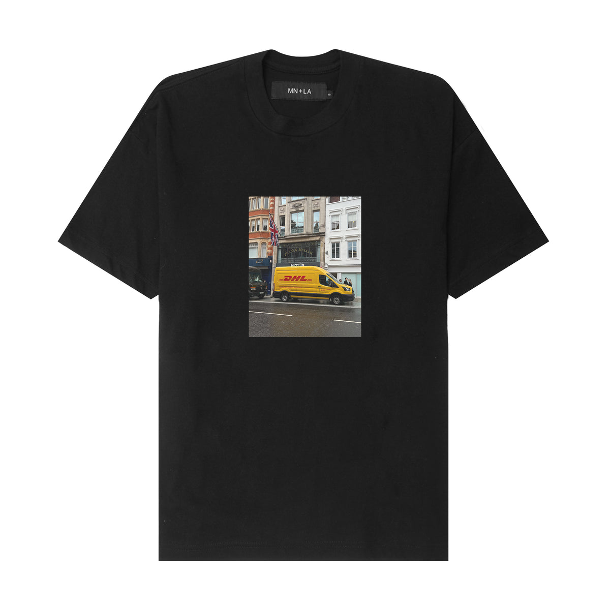 "DHL" TEE IN ANTHRACITE