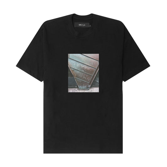 "JESUS LOVES YOU" TEE IN ANTHRACITE