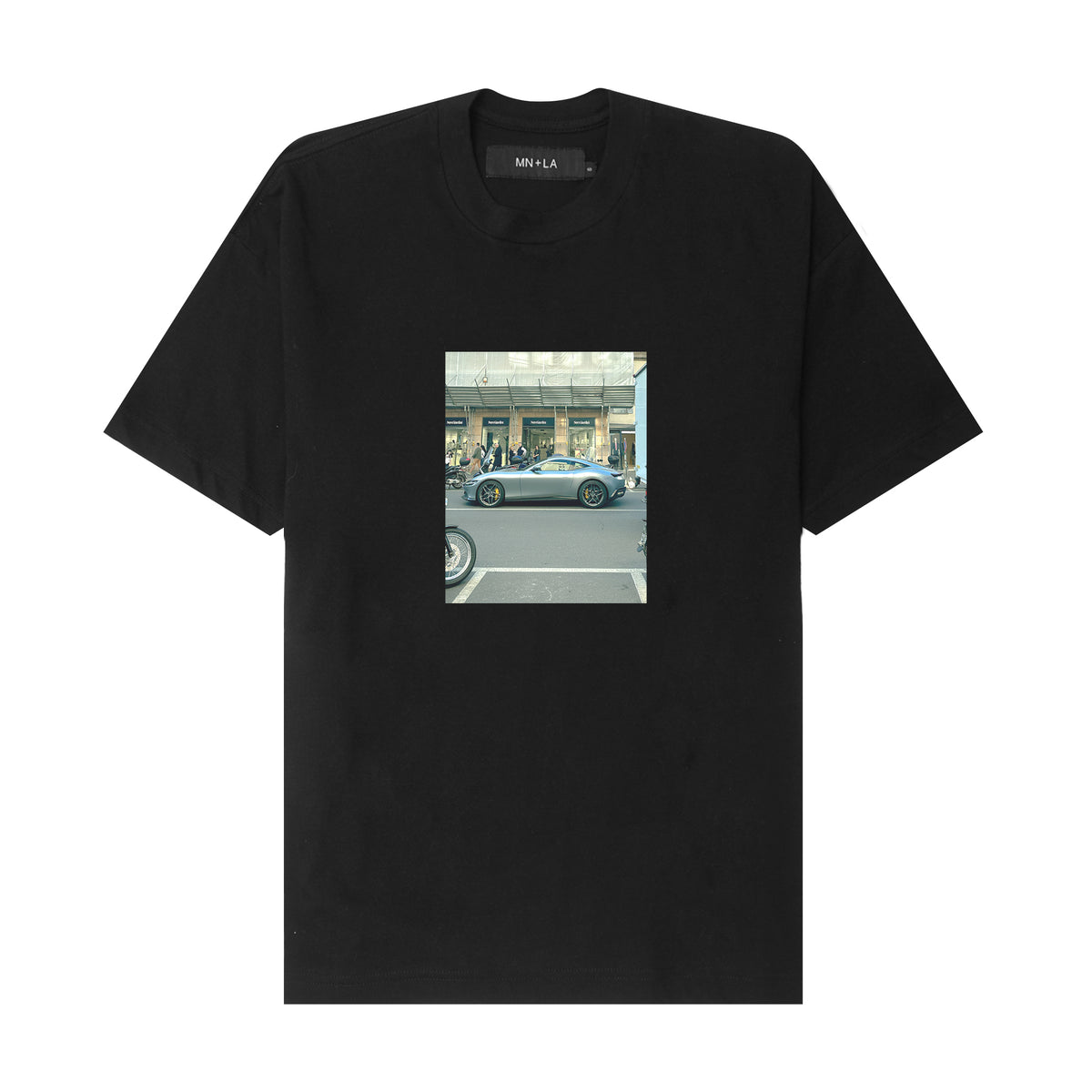 "RARRI ROMA" TEE IN ANTHRACITE