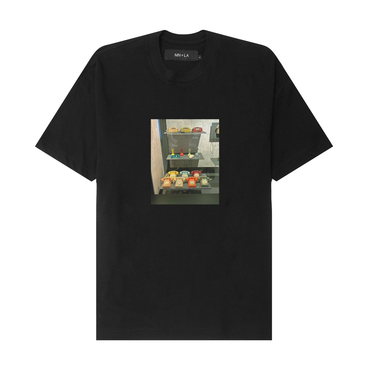 "TELÉFONO" TEE IN ANTHRACITE