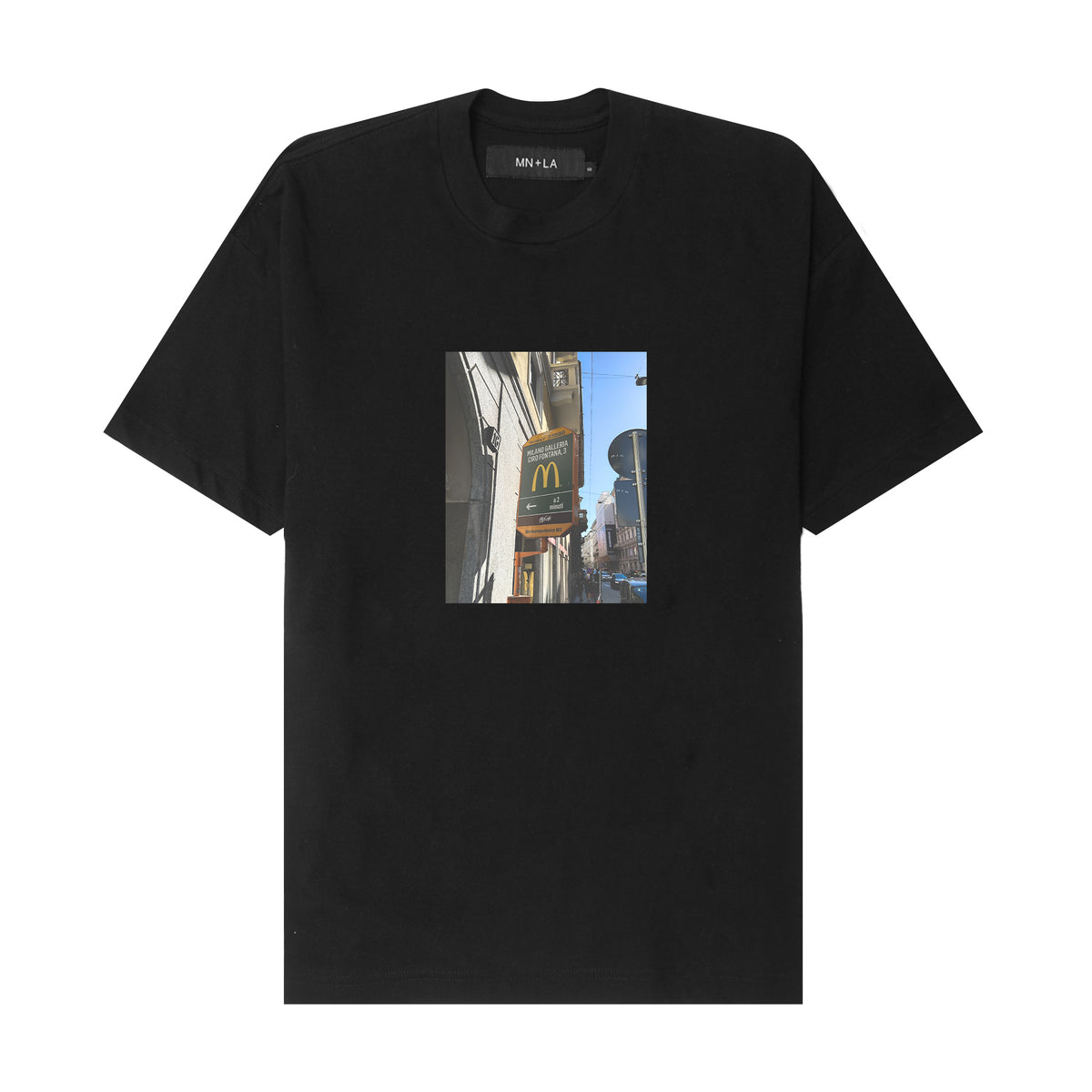 "MICKEY D" TEE IN ANTHRACITE