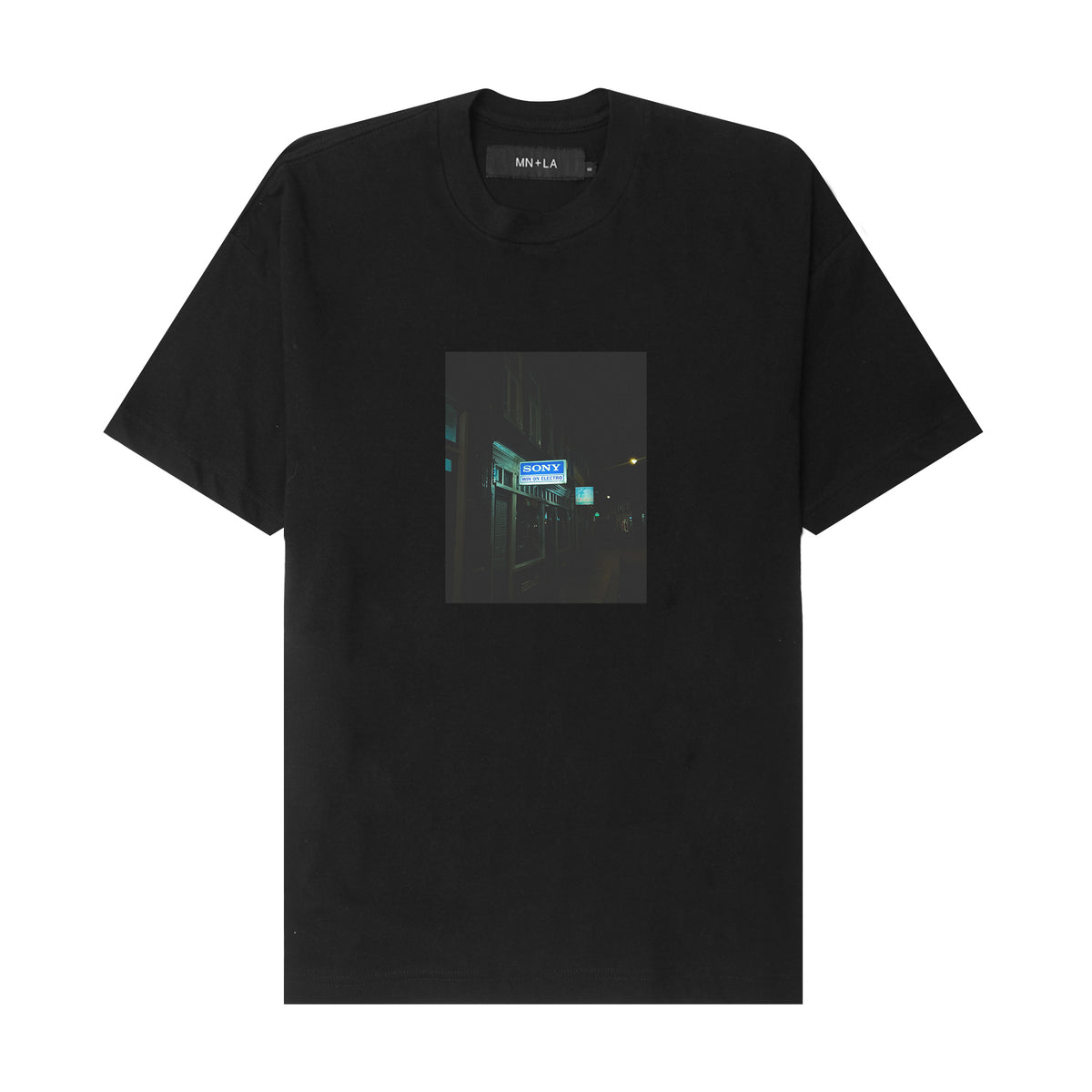 "SONY" TEE IN ANTHRACITE