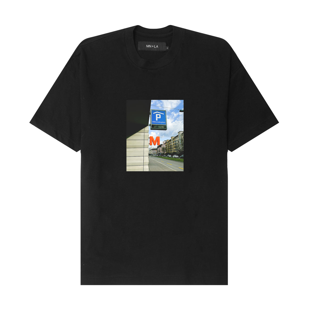 "PM" TEE IN ANTHRACITE