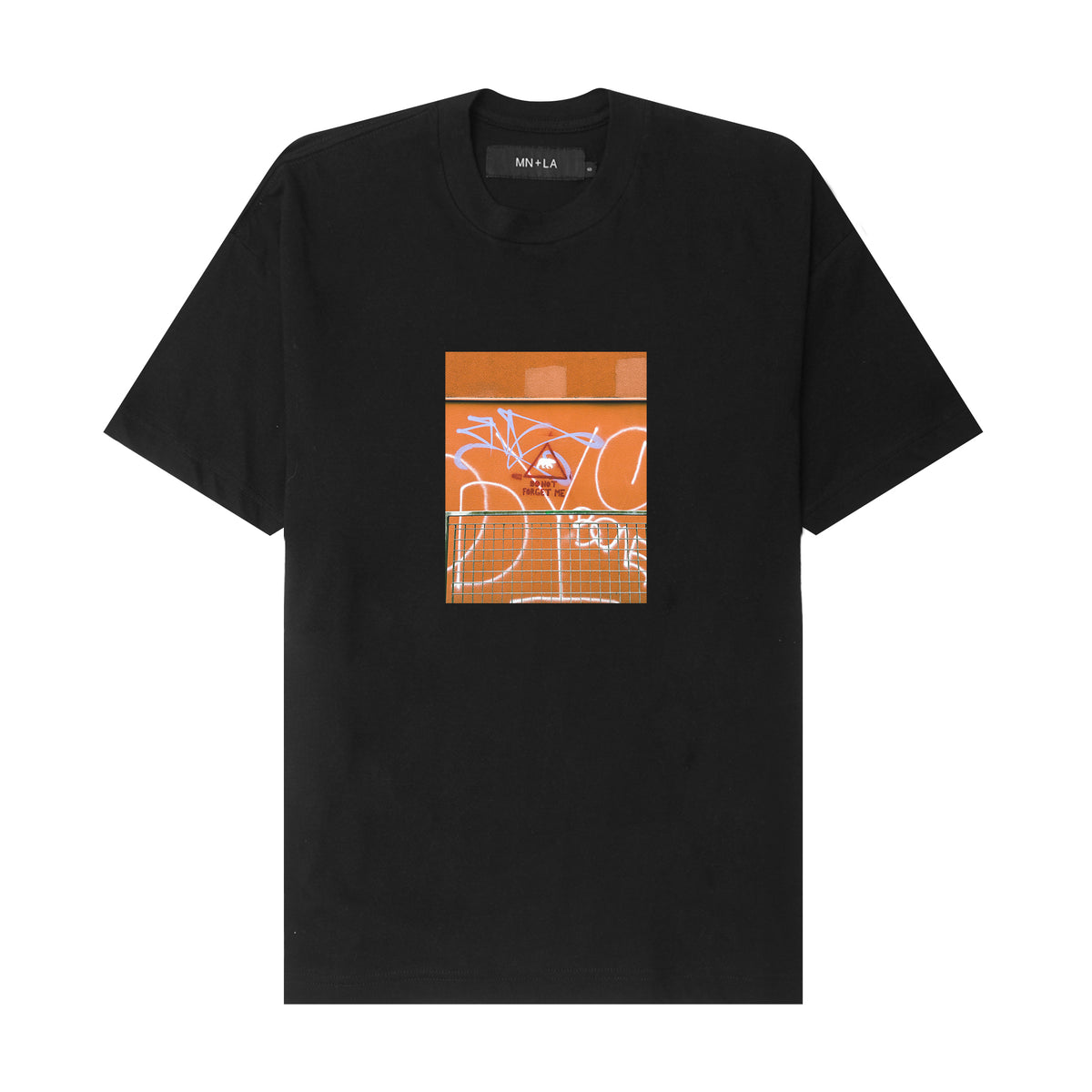 "DO NOT FORGET ME" TEE IN ANTHRACITE