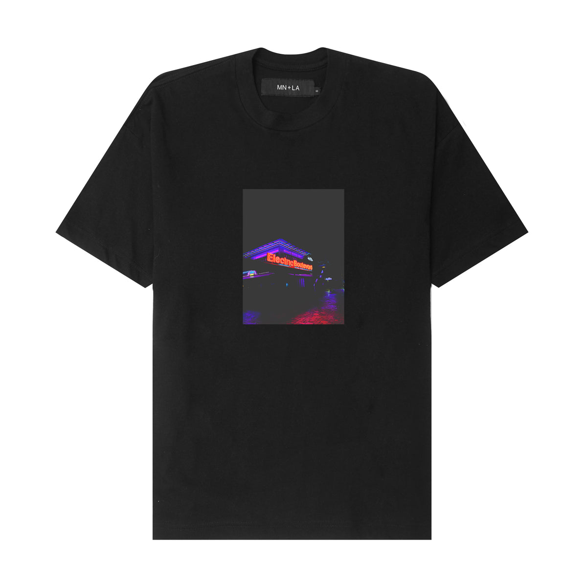 "ELECTRIC BOULEVARD" TEE IN ANTHRACITE