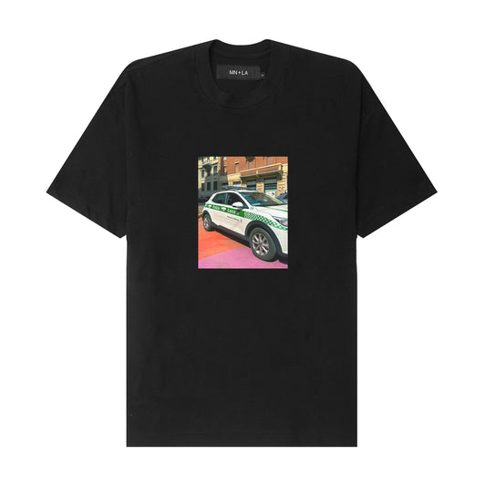 "POLICIA" TEE IN ANTHRACITE