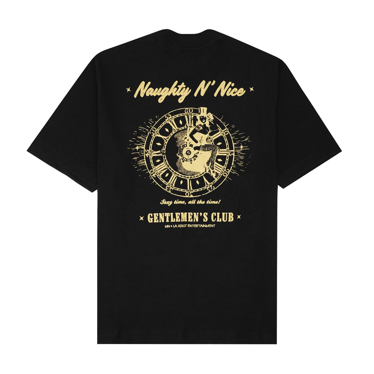 NAUGHTY N' NICE "SEXY TIME" TEE IN ANTHRACITE