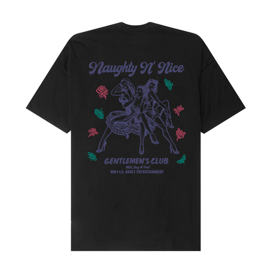 NAUGHTY N' NICE "WILD, SEXY N' FREE" TEE IN ANTHRACITE