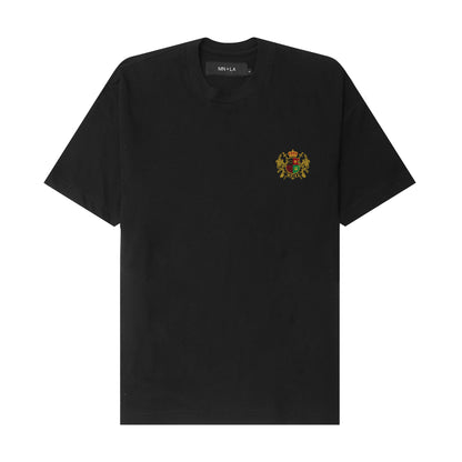 MN+LA "CREST" TEE IN ANTHRACITE