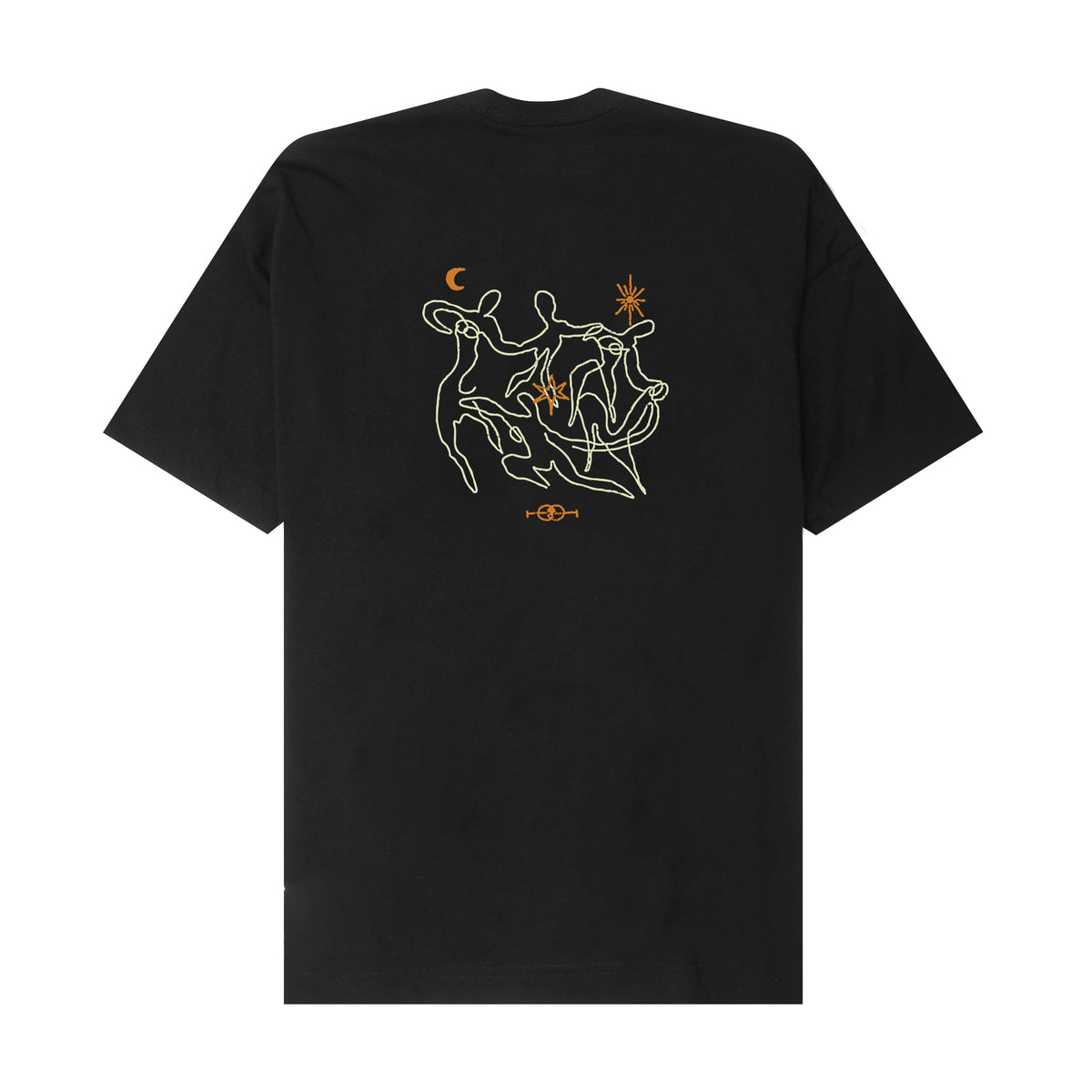 "ETERNAL RYTHM" TEE IN ANTHRACITE