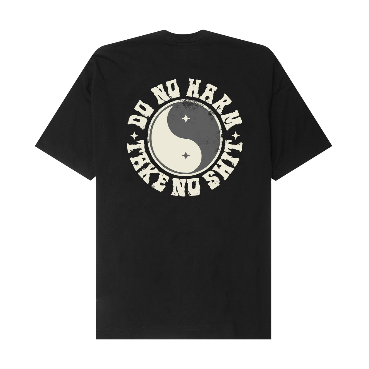 "DO NO HARM, TAKE NO SHIT V2" TEE IN ANTHRACITE