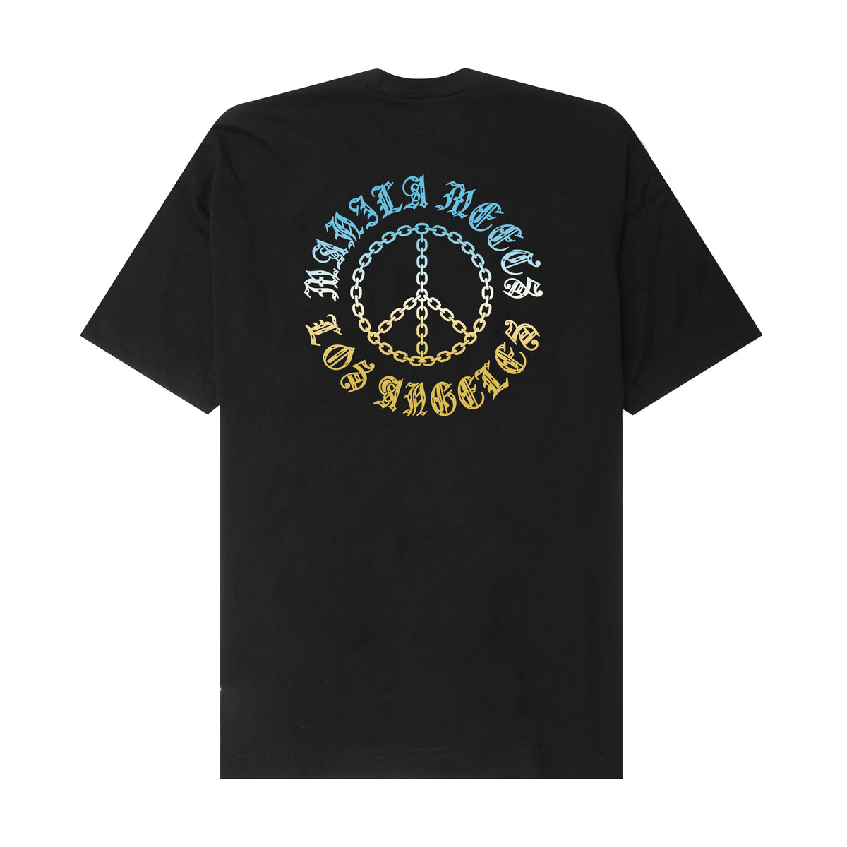 "CHAINS OF PEACE" TEE IN ANTHRACITE