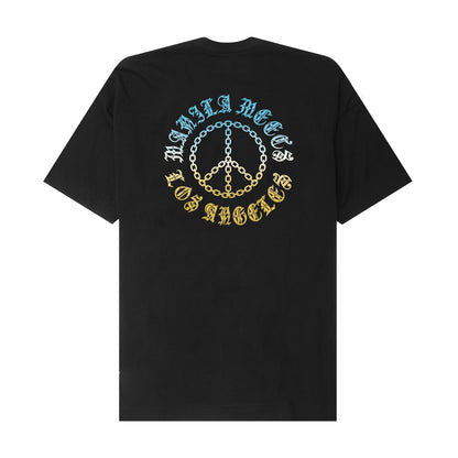 "CHAINS OF PEACE" TEE IN ANTHRACITE