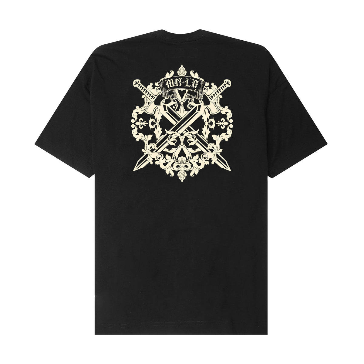 "DUAL WIELD" TEE IN ANTHRACITE