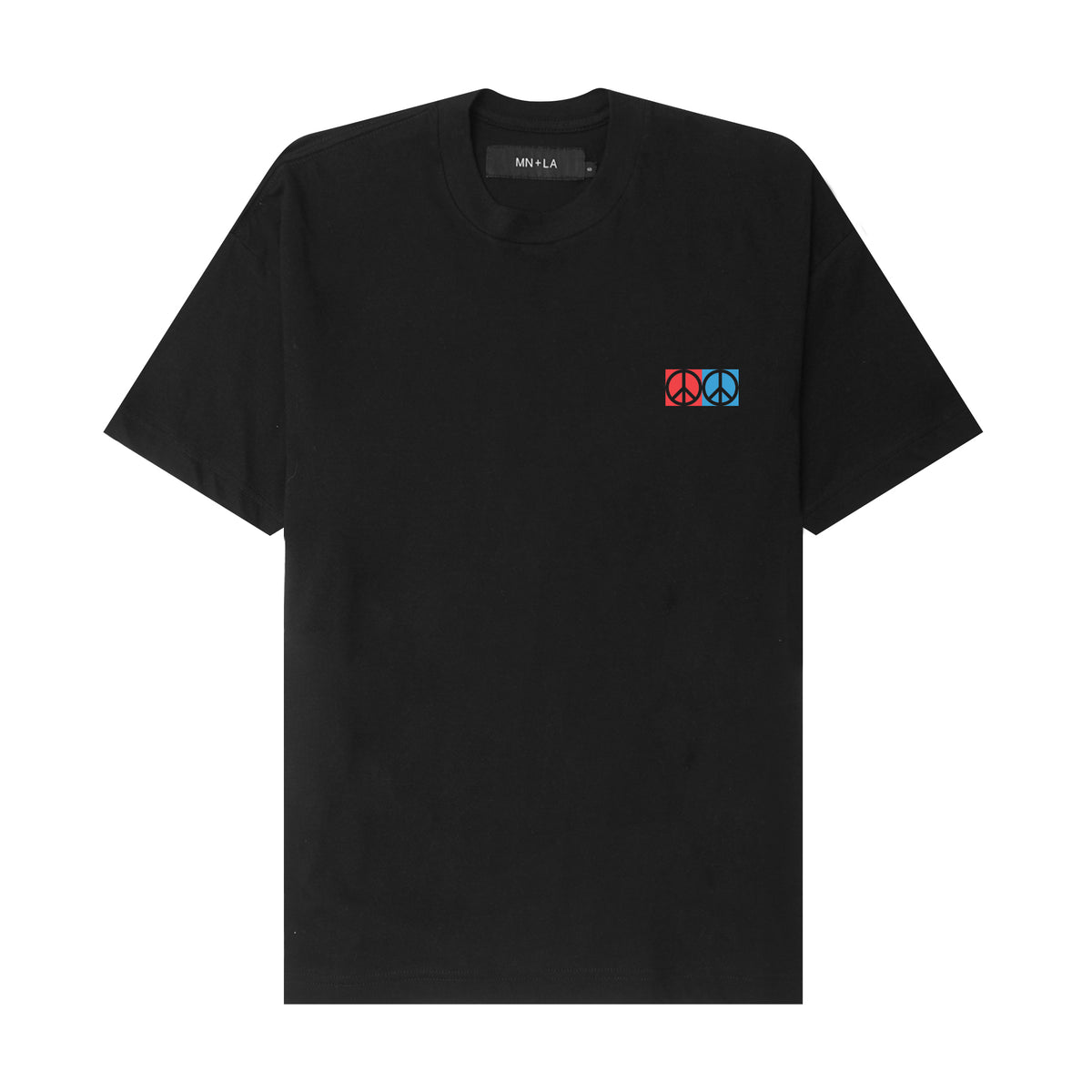 "CONTEMPO RETRO 2 PEACE" TEE IN ANTHRACITE