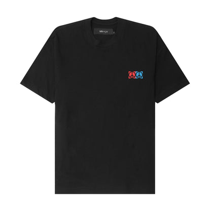 "CONTEMPO RETRO 2 PEACE" TEE IN ANTHRACITE