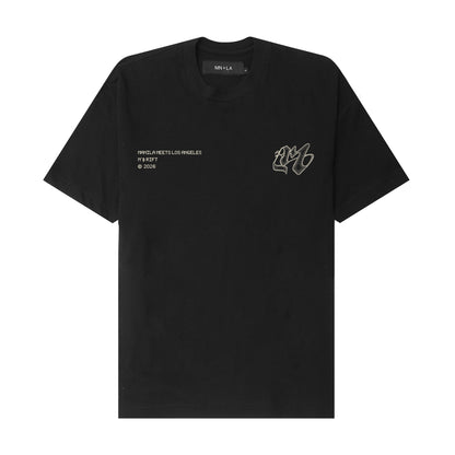 "M'$ RIFT" TEE IN ANTHRACITE