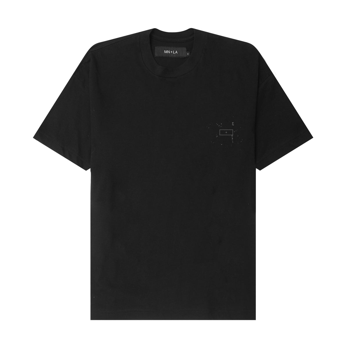 "C'EST LA VIE" TEE IN ANTHRACITE