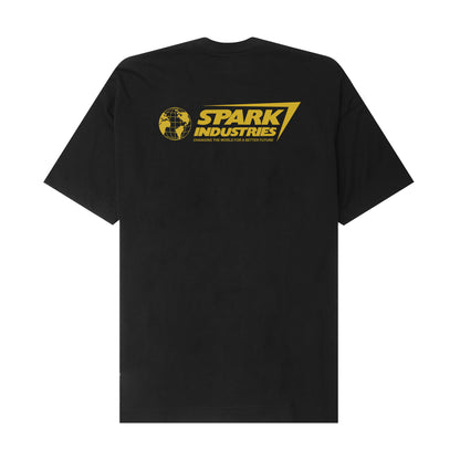 "SPARK INDUSTRIES" TEE IN ANTHRACITE