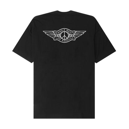 "PEACE TREATY" TEE IN ANTHRACITE