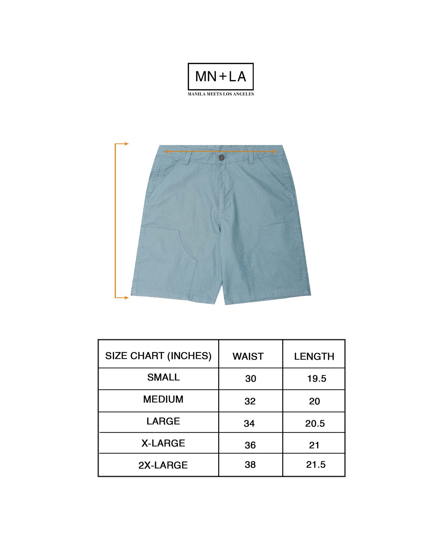 CARPENTER SHORTS IN SLATE TEAL