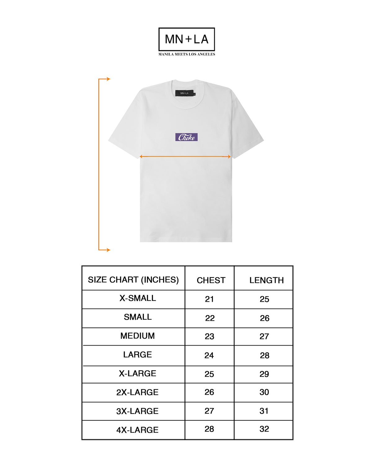 "CHOKE" PURPLE ON WHITE