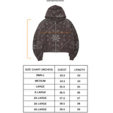 CLASSIC ZIP HOODIE IN IRON PAISLEY