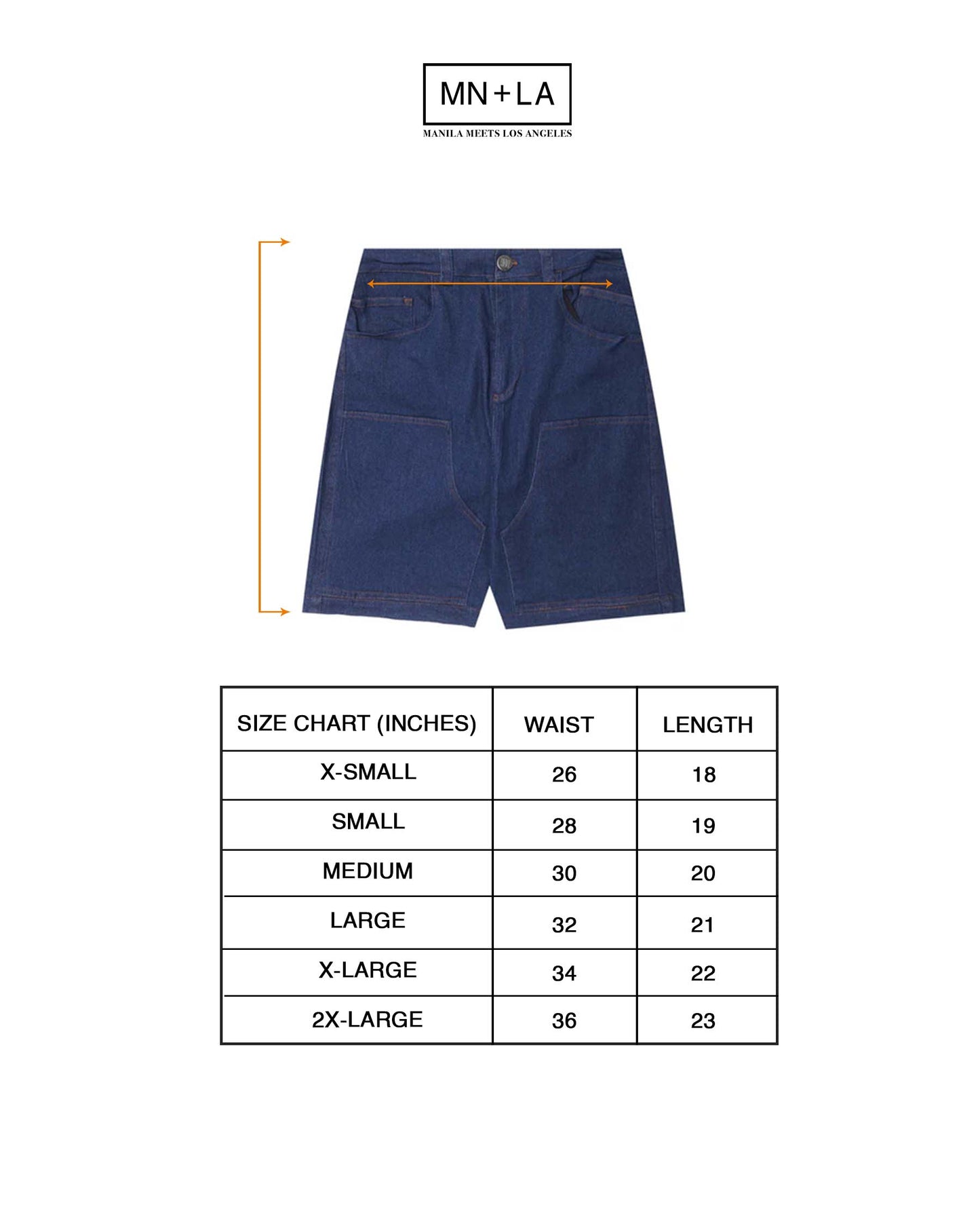 "COLD NAVY" DOUBLE KNEE PHAT SHORTS