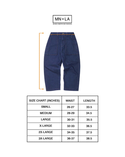 "COLD NAVY" OVERPOCKET PHAT PANTS