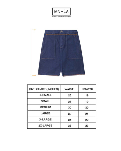 "COLD NAVY" OVERPOCKET PHAT SHORTS