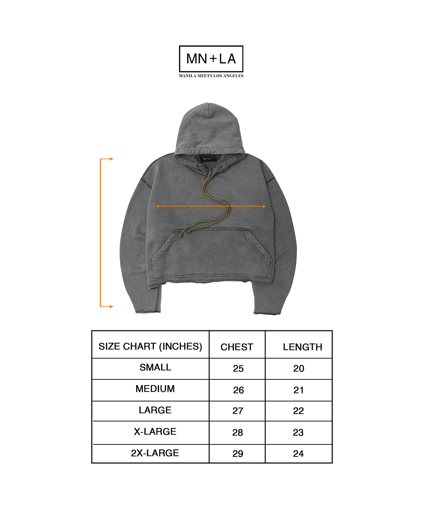 "CONCRETE" CUTOFF HOODIE