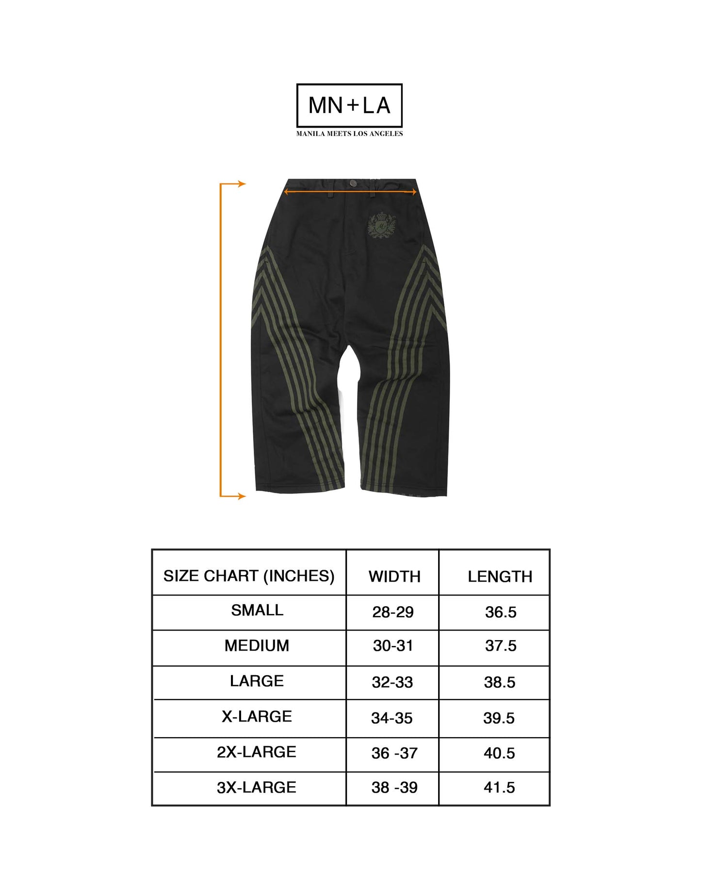 "COPACABANA" M+ PHAT PANTS IN ANTHRACITE/MOSS