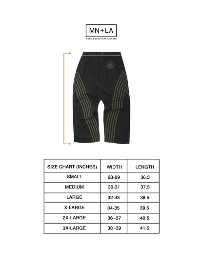 "COPACABANA" M+ PHAT PANTS IN ANTHRACITE/MOSS