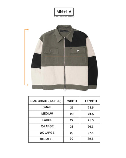 CRAFTSMAN ZIP TRUCKER JACKET IN OLIVE