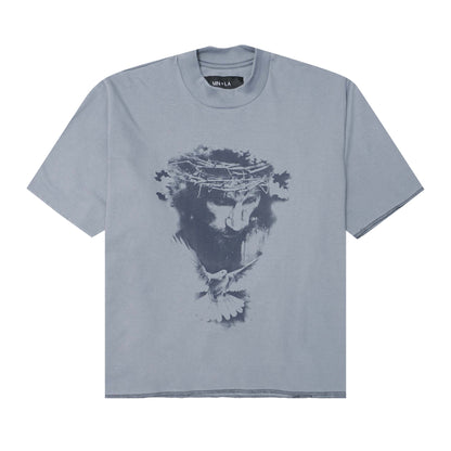 "CROWN OF THORNS" TEE IN GLACIER