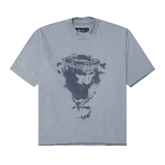 "CROWN OF THORNS" TEE IN GLACIER