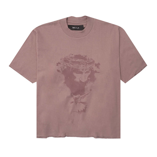 "CROWN OF THORNS" TEE IN MAUVE