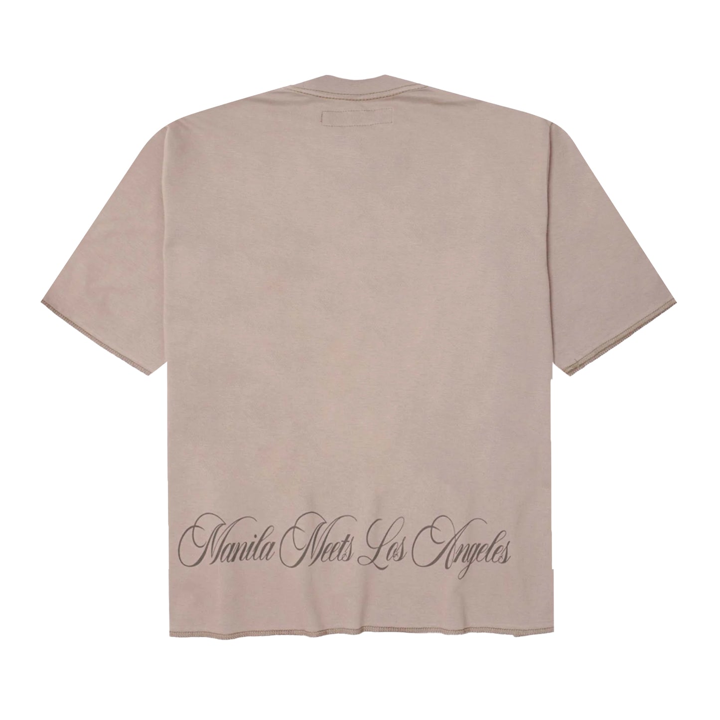 "CROWN OF THORNS" TEE IN TAN