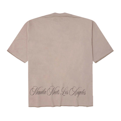"CROWN OF THORNS" TEE IN TAN