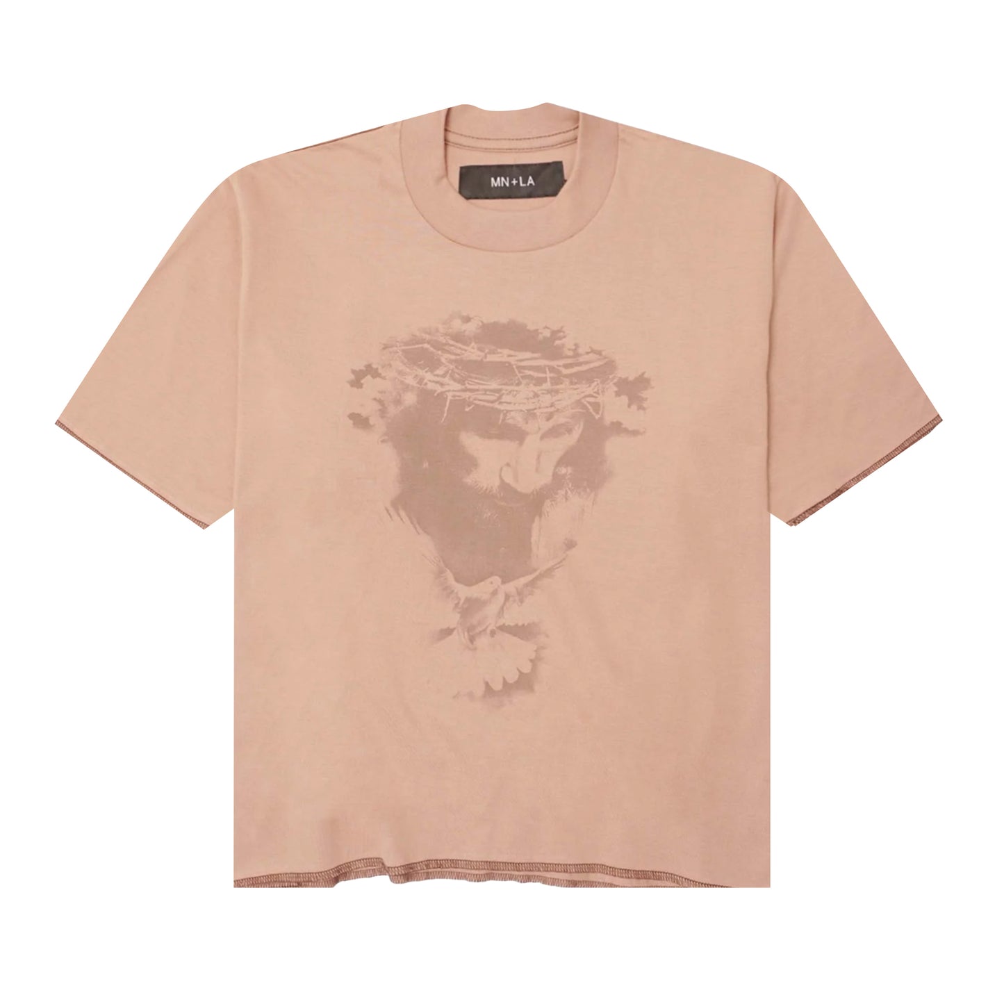 "CROWN OF THORNS" TEE IN WHEAT