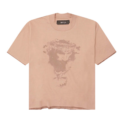 "CROWN OF THORNS" TEE IN WHEAT