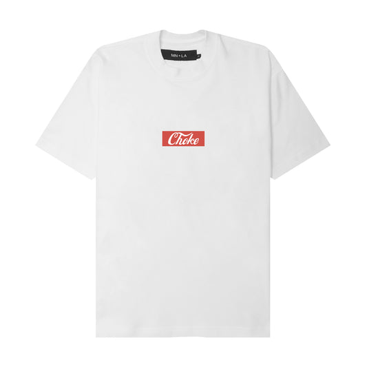 "CHOKE" RED ON WHITE