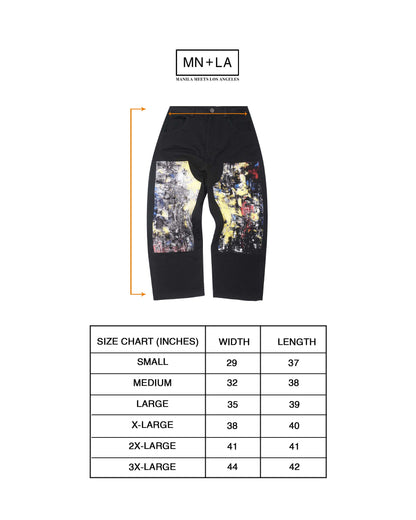 DOUBLE KNEE PHAT PANTS IN INK FALL